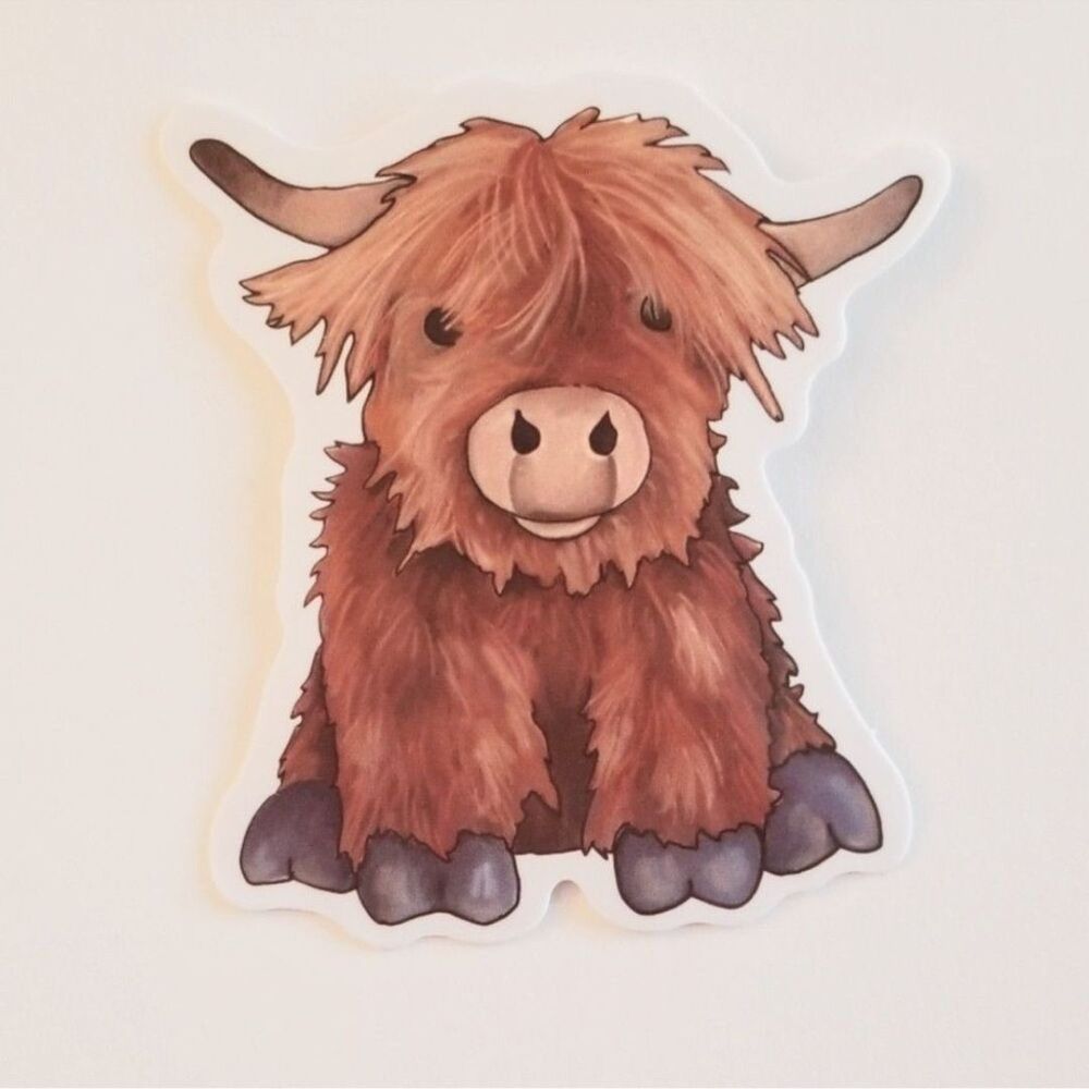 Highland‎ Cow Sticker